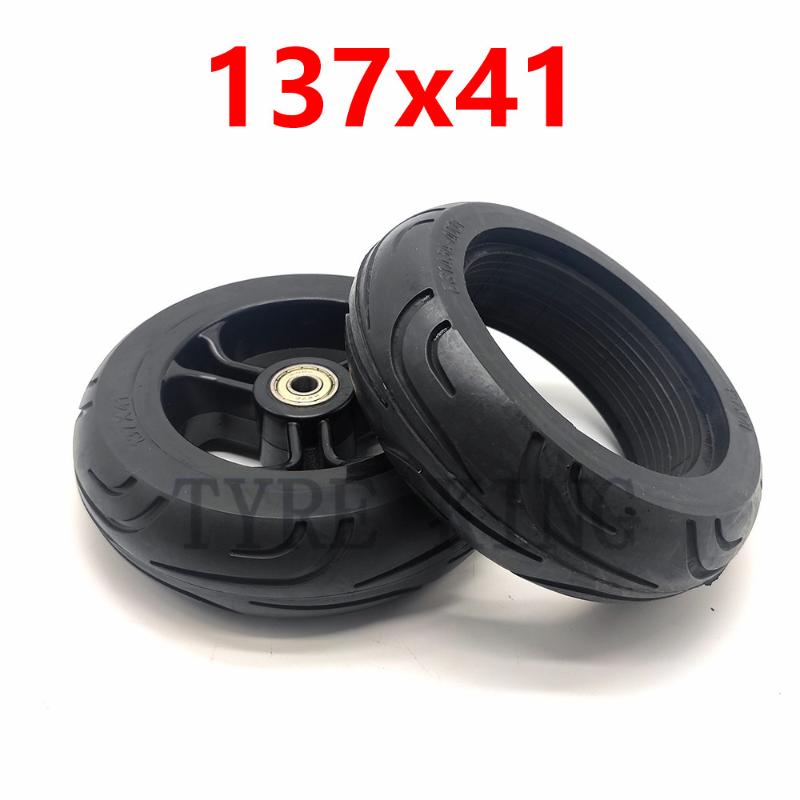

High Quality 137x41 Solid Wheel Plastic Rim137*41 Solid Tyre for Trolley Scooter Electric Scooter, Baby Carriage Tyre Parts