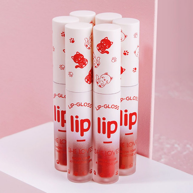 

6 Color Lip Glaze Makeup Moisturizer Shimmer Lipgloss Matte Lip Gloss Sexy Liquid Lipstick Long Lasting Waterproof Cosmetic