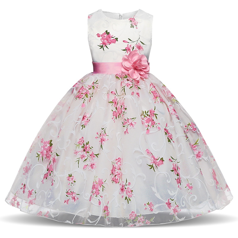 

Summer Tutu Dress For Girls Dresses Kids Clothes Wedding Events Flower Girl Dress Birthday Party Costumes Children Clothing 8T