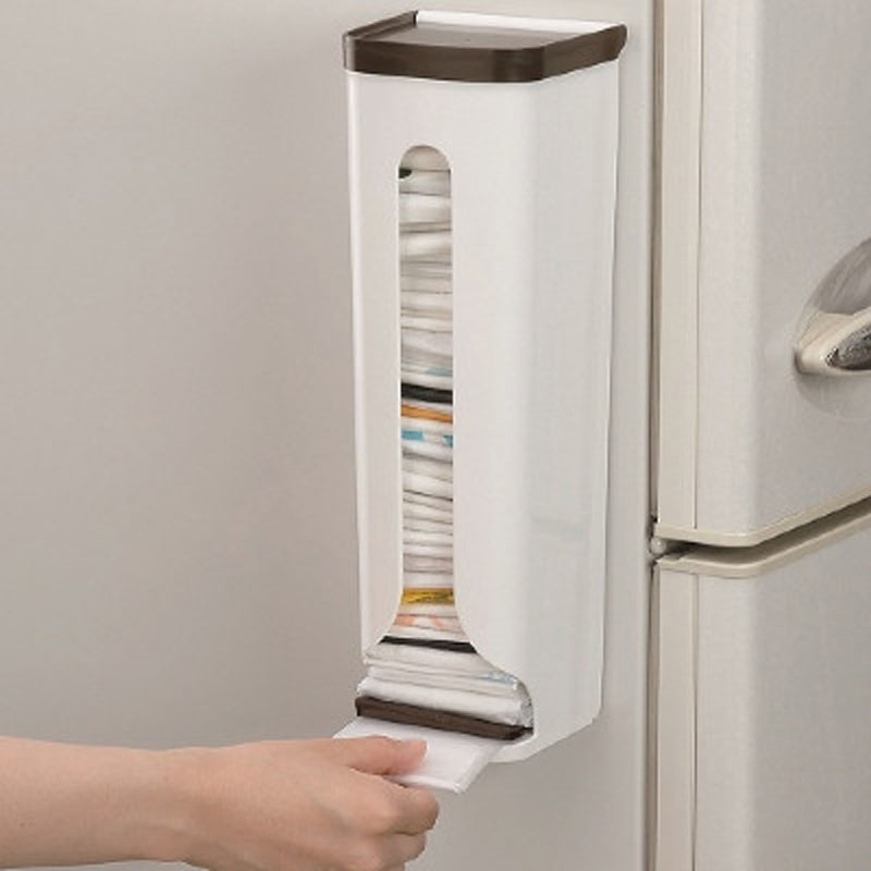 

New Kitchen Organizer Portable Home Storage Racks Plastic Storage Box Wall Hanging Bathroom Garbage Bags Holders Racks