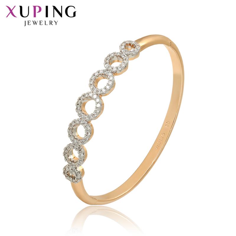 

Xuping Fashion Luxury Bangle New Arrival High Quality Jewelry Popular Design Bangle Thanksgiving Gifts S96,4-52174
