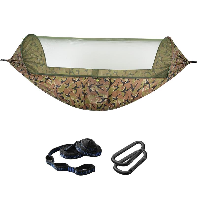 

Camping Hammock Portable Folding Hanging Hammock with Mosquito Net for Outdoor Hiking Camping Backpacking