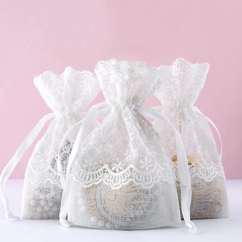 

12PCS 10x14cm Candy bag Holiday supplies Jewelry Packing Drawstring Pouches Gift Bags Item: organza bag Material: slub yarn