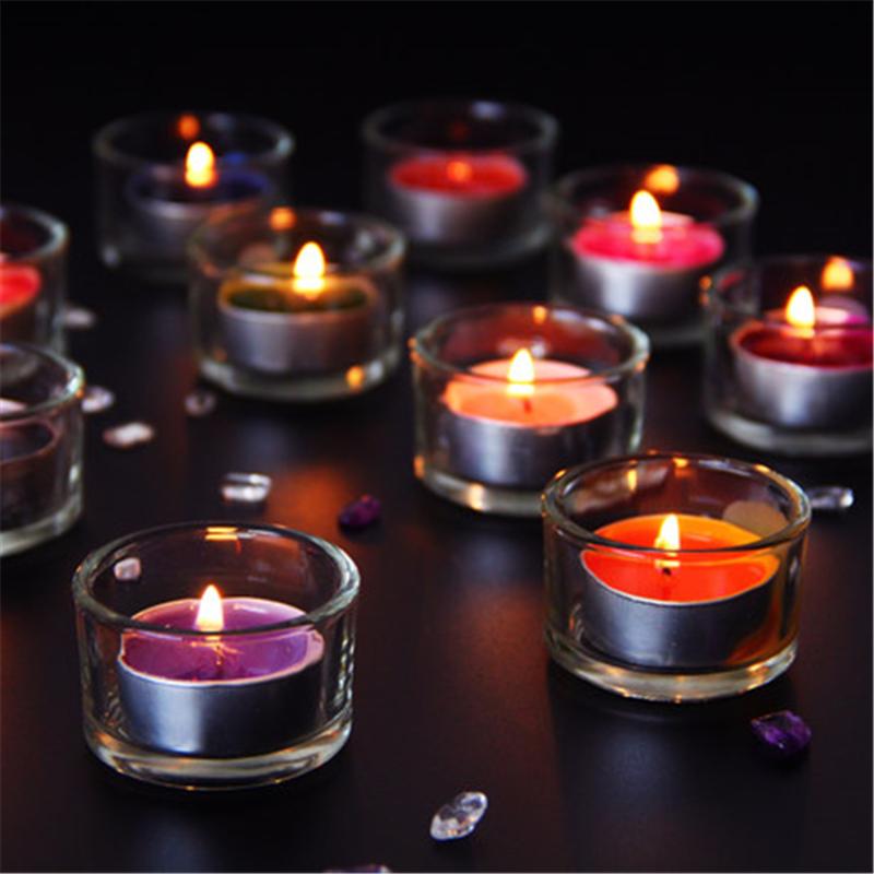 

Cylinder Glass Tealight Candle Holders Christmas Small Cylinder Glass Candle Holder Decorative Velas Wedding Candlestick L