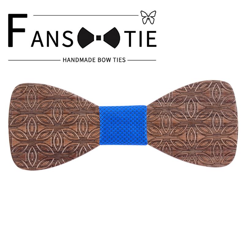 

2020 Solid Wooden Bow Tie For Men Carved Floral Bowtie Gentleman Fashion Wood Necktie Cravat Wedding Party Novelty Accessories