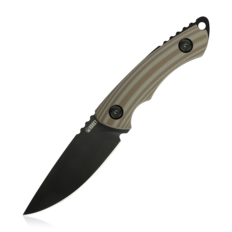 

KUBEY KU249 FIXED BLADE KNIFE 3.9 DROP POINT BLADE AND MICARTA HANDLES WITH KYDEX SHEATH FOR HUNTING SURVIVAL