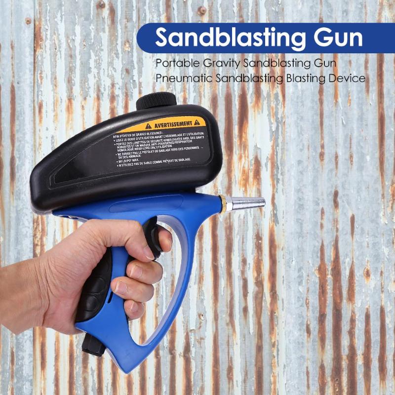 

Handheld Pneumatic Anti-rust Sandblaster Protection Sand Gravity Sandblasting Gun Mini Air Sandblaster Tools Dropshipping