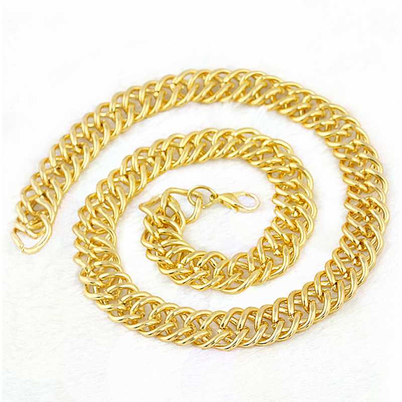 

Necklace Casual Jeans Chain Custom Whip denim chain men's clavicle necklace