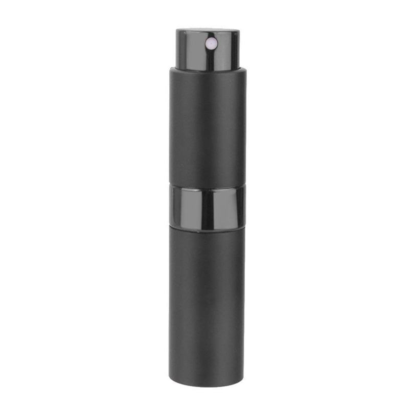 

8 ml Portable Travel Mini Bottle Refillable Empty Perfume Atomizer - Black