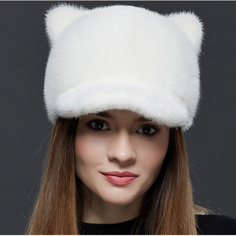 

winter warm women's real cap Russian high-quality elegant head hat