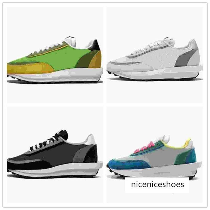 

daybreak ldv ld waffle pegasus men women running shoes undercover Black White Varsity Blue Neptune Green mens trainers sports sneakers 36-45