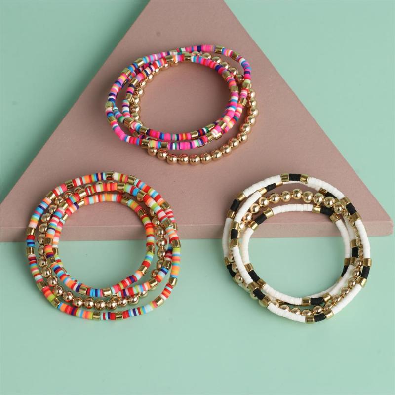 

TOYOOSKY Boho Bangle Vintage Charm Multilayer Metal Beaded Bracelet For Women Charm Party Wedding Jewelry Accessories Wholesale