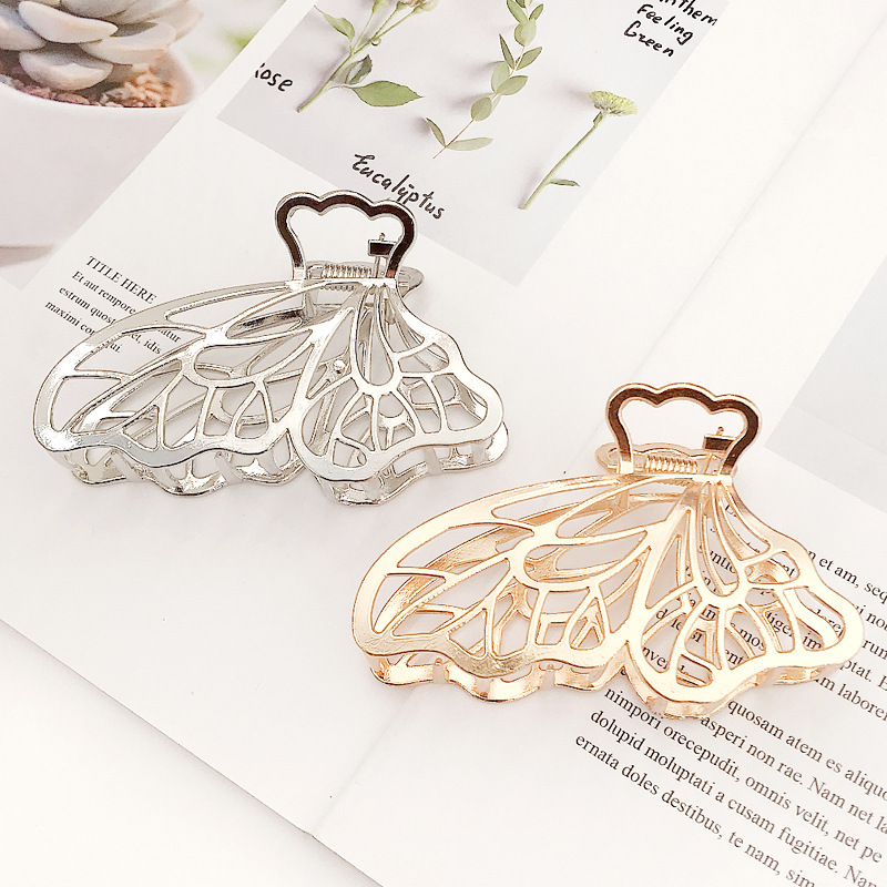 

Fashion Extravagant Metal Butterfly Geometric Hair Claw For Women Girls Clamps Hair Crab Metal Clip Accessories Headwear