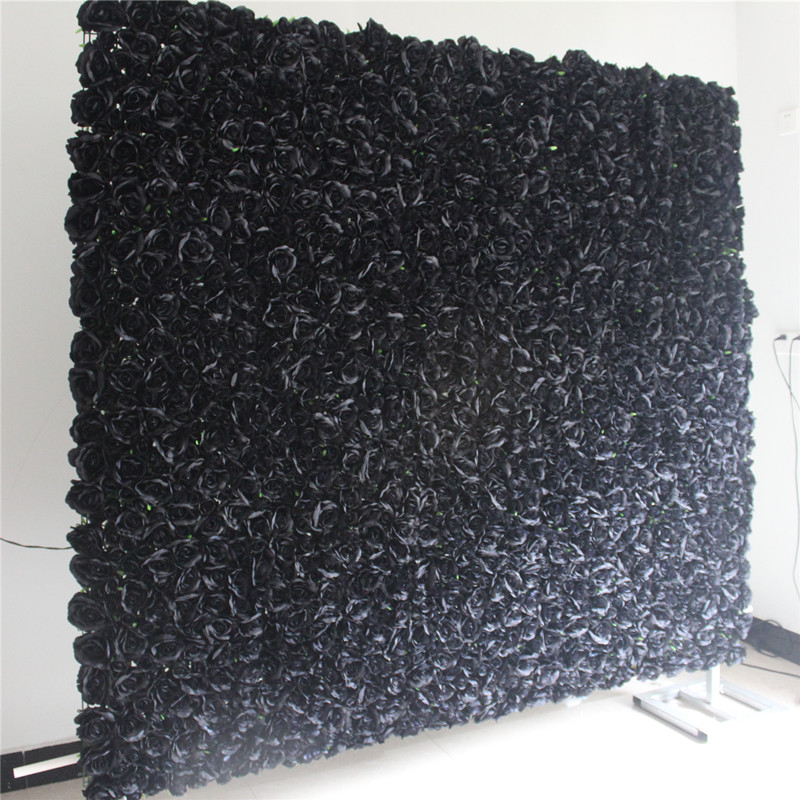 

SPR NEW BLACK 10pcs/lot flower wall wedding backdrop artificial flower party events table runner centerpiece, Picture style