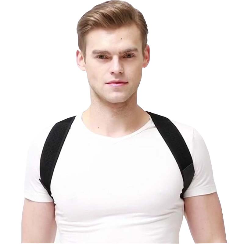 

Back Support Clavicle Slouching Corrective Posture Correction Spine Braces Supports Correct Belt Corrector De Postura, Black