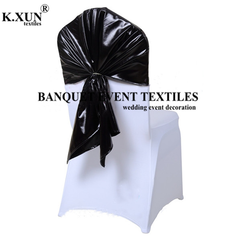 

Bronzing Coated Metallic Spandex Chair Cap Cover Banquet Chair Hood For Wedding Event Party Decoration