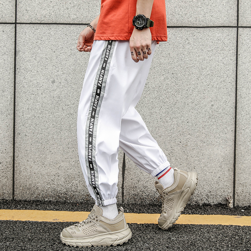 

2021 New Summer Hip Hop Casual Men's Pants Big Size Loose Sports Harem Reflective Joggers Men Pants Streetwear XXL, Image