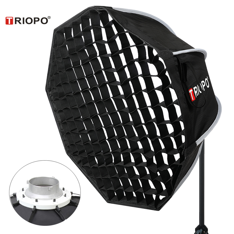 

Triopo 90cm Photo Portabe Bowens Mount Softbox w/ Honeycomb Grid K90 Octagon Umbrella Outdoor Soft Box for Godox Jinbei Strobe