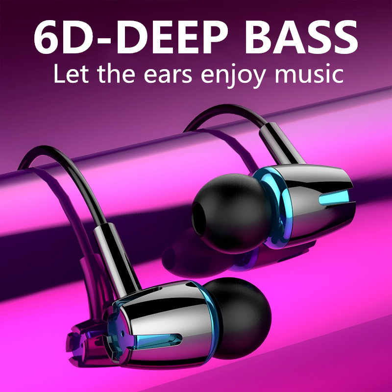

Universal Mobile Phone Headset In-ear Mobile Phone Headset Line Control Subwoofer With Wheat For huawei