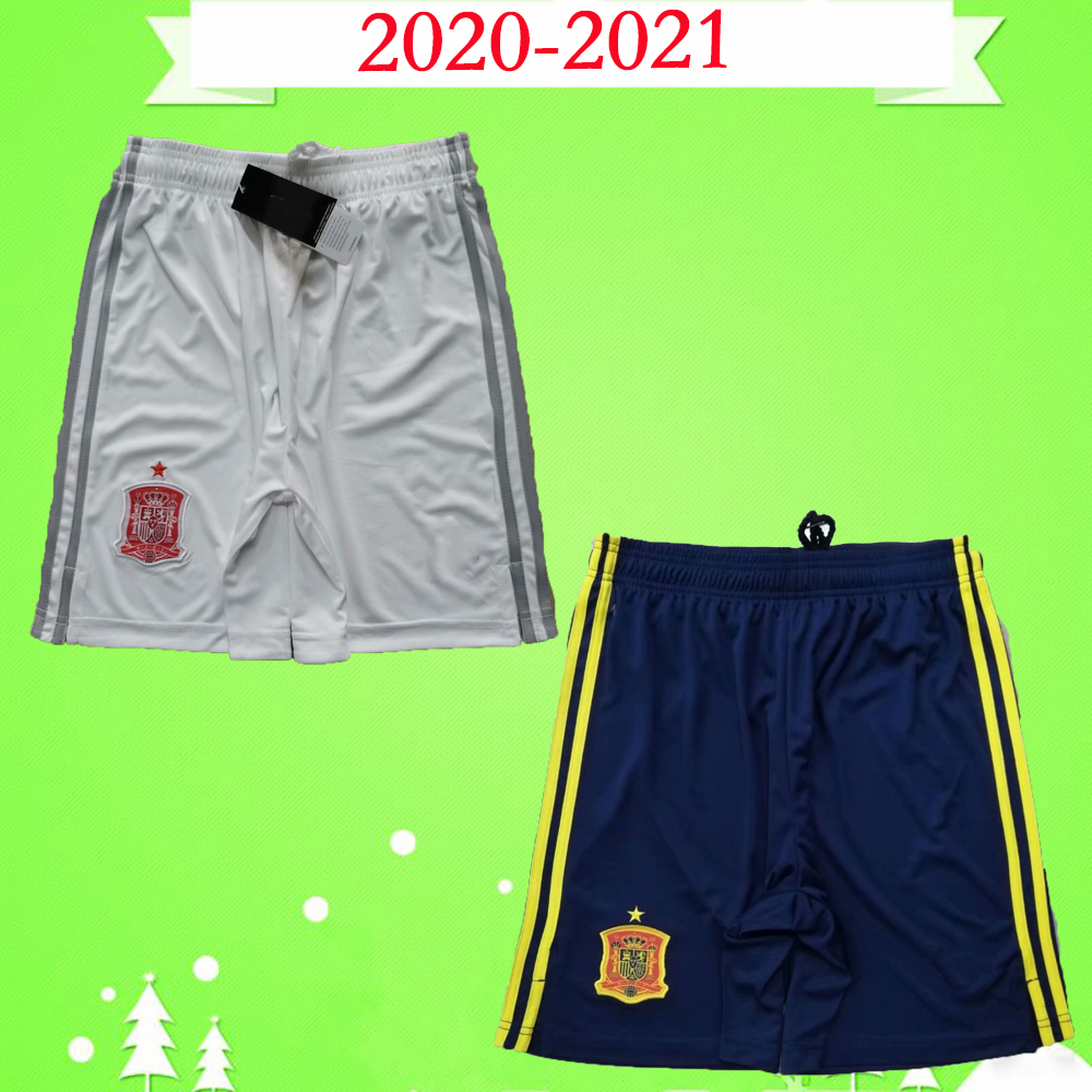 

2020 2021 Spain soccer shorts Home blue away white Asensio ISCO RAMOS MORATA football pants 20 21 Espana camisetas PIQUE INIESTA DIEGO COSTA, 2020 2021 shorts