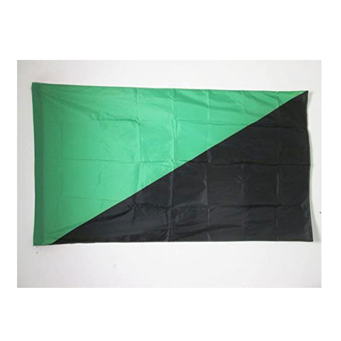 

Anarcho-primitivism Flag Green Black 150x90cm 3x5ft Printing Polyester Club Team Sports Indoor With 2 Brass Grommets,Free Shipping