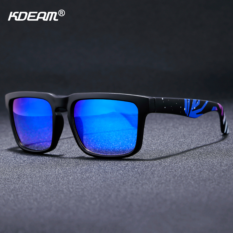 

KDEAM Outdoor Sunglasses Men Sky-stars Pattern Sunglass Full UV400 Anti-Reflective Mirror Sun Glasses Women With Package