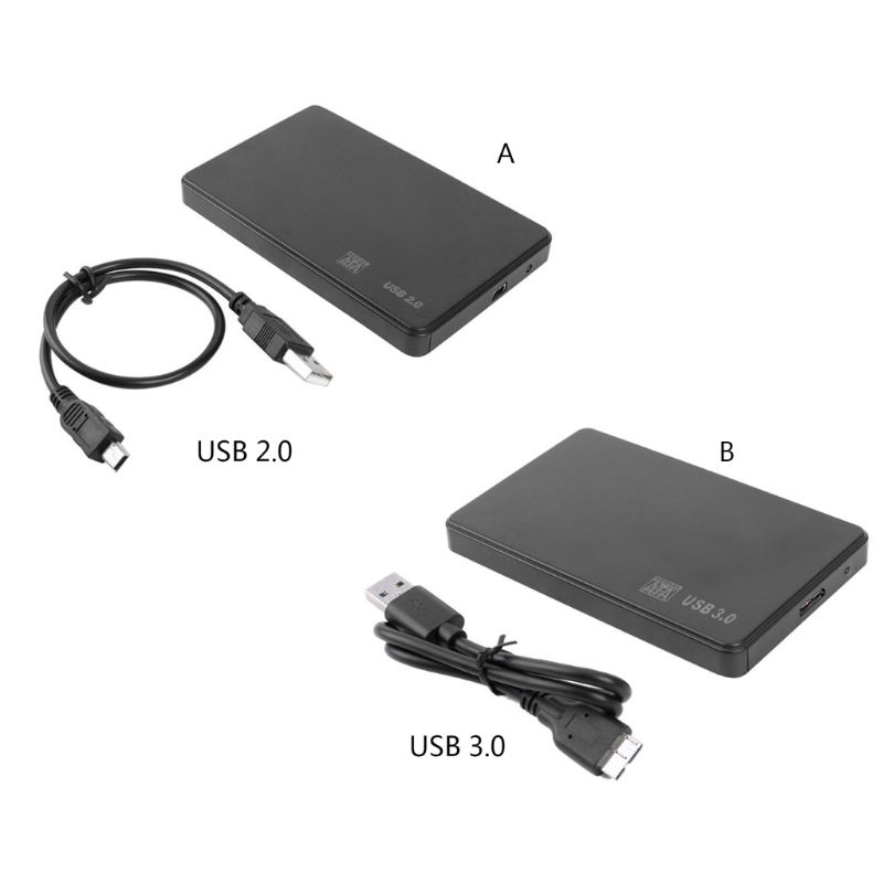 

2.5 Inch HDD SSD Case Sata to USB 3.0/2.0 Hard Drive Box Enclosure Adapter 24BB