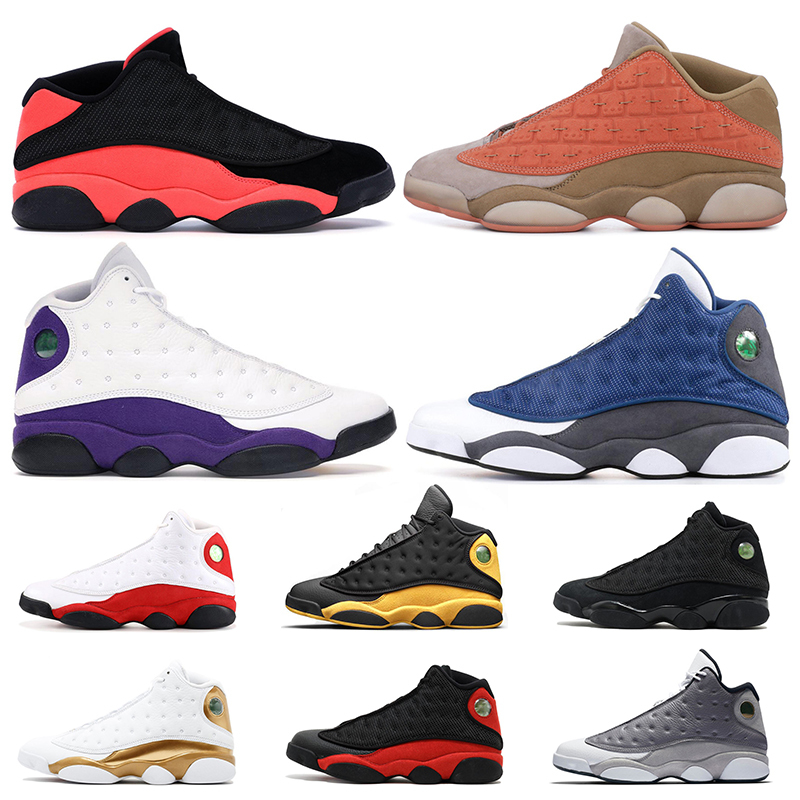 

Top Qaulity 13 13s Basketball Shoes Clot Sepia Stone Lakers Flint Cap and Gown Atmosphere Grey Chica Hot, A1 lakers 40-47