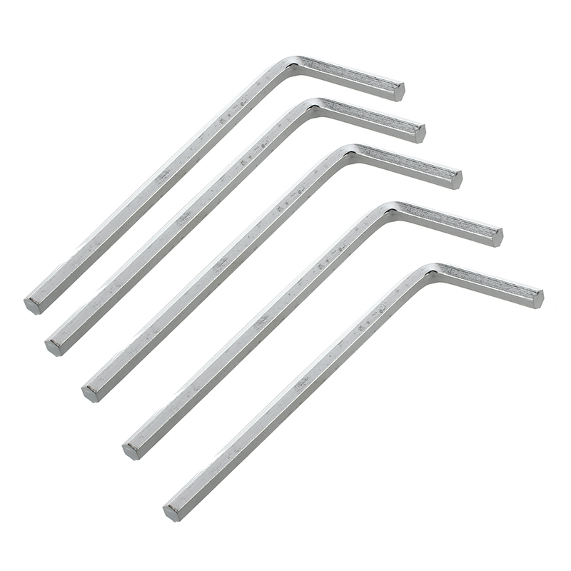 

5Pcs 4mm Metal Hex Key Hex Wrench - Silver