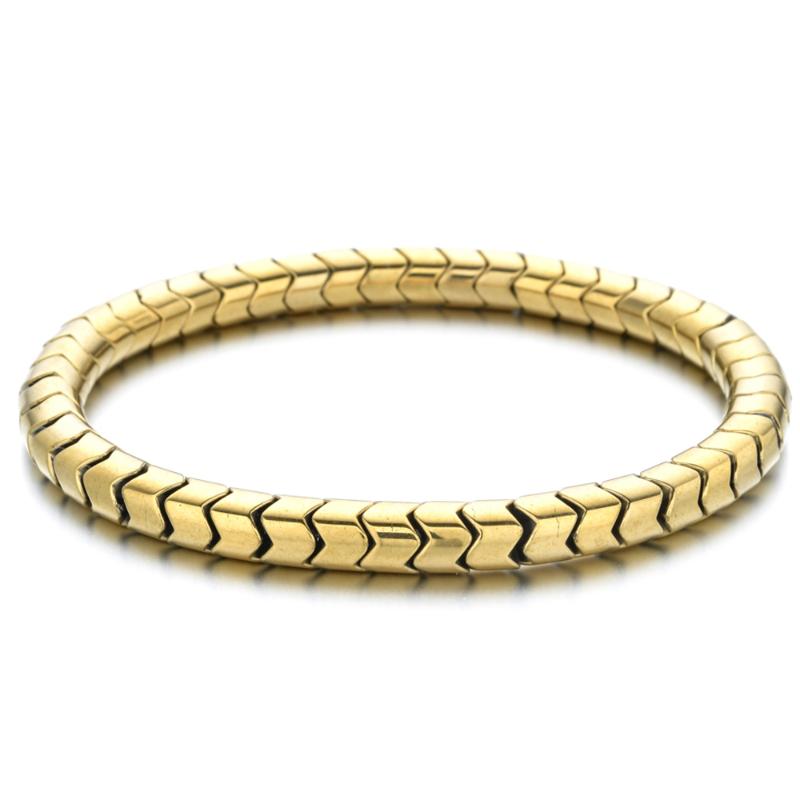 

ZMZY Vintage Gold Couple Bracelet Beads Men Bileklik Jewelry Bracelets For Women Pulseira Wave Stretch Bracelet