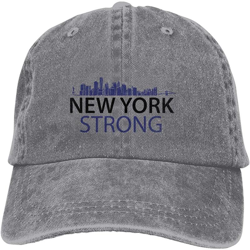 

City Strong Unisex Soft Casquette Cap Vintage Adjustable Baseball Caps, Black