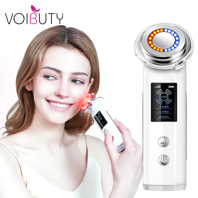 

Electric LED Photon Therapy Heating Face Neck Massager Facial Skin Rejuvenation Device Lifting Anti-wrinkles Massager Skin Beauty Care Tool
