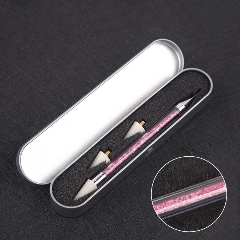 

Waxed Head Rhinestone Picker Pen Set With Box Quick Nail Art Diamond Painting DIY Manicure Double Headed Professional Portable