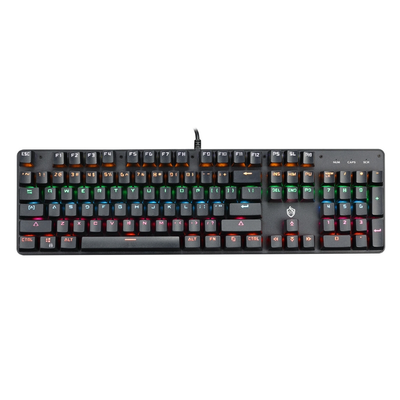 

USB Wired Gaming Keyboard 104 Key Colorful LED Backlit Mechanical Keyboad