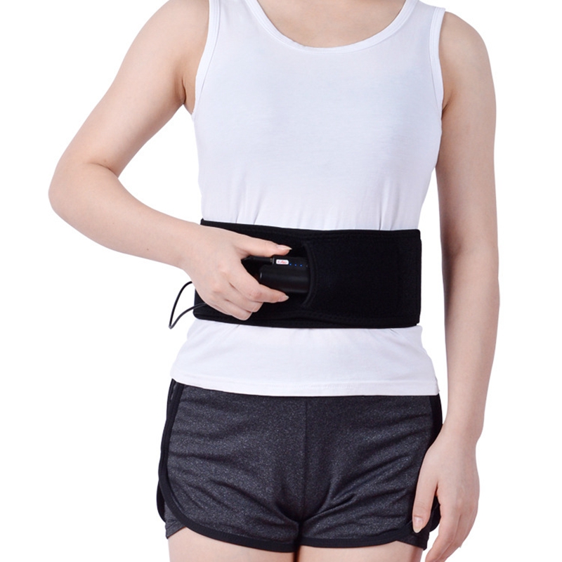 

Electric Heating Waist Pad Waist Warmer Belt USB Women Period Low Back Pain Relief Lumbar Uterus Warmer Belt, Black