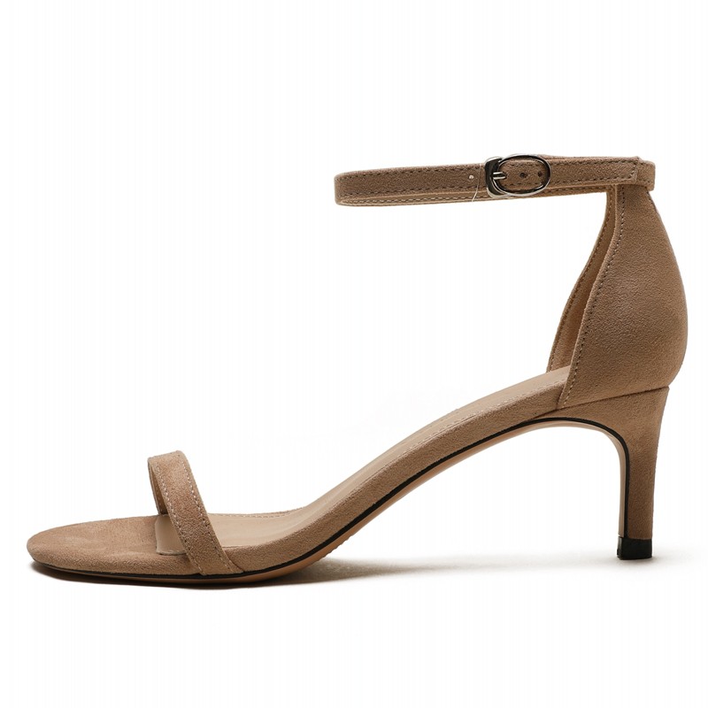 

Sexy Women Shoes Summer Stiletto High Heels Gladiator Sandals Woman Sheepskin Leather Sandalias Mujer 2020 New N0072, Suede leather style