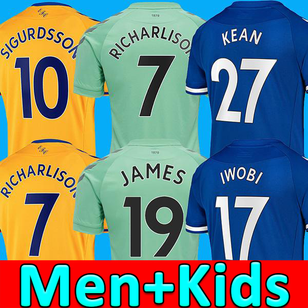

Thailand 20 21 soccer Jersey football shirt 2020 2021 Jerseys James football shirt KEAN RICHARLISON SIGURDSSON ANDRÉ GOMES men + kids, Men home patch