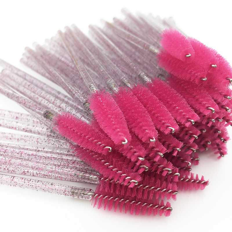

New 50Pcs Brushes Makeup Brush Disposable Mascara Wands Applicator Spoolers Eye lashes Cosmetic Brushes Makeups Tools Hot
