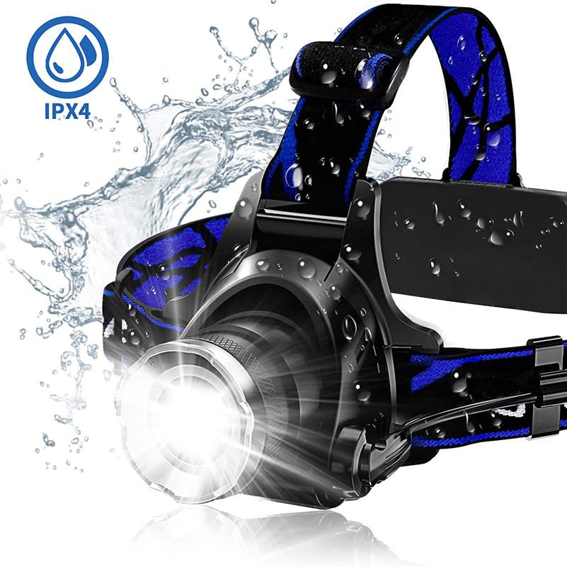 

Headlamps Headlamp Super Bright LED 18650 Rechargeable Waterproof Head Lamp Work Light, Hard Hat Light For Outdoors Fishing