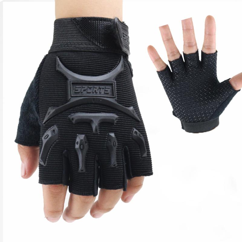 

Winter Children Sport Gloves for Training Gloves with Wrist Support for Fitness Half Finger Warm Riding Motorbike Mittens