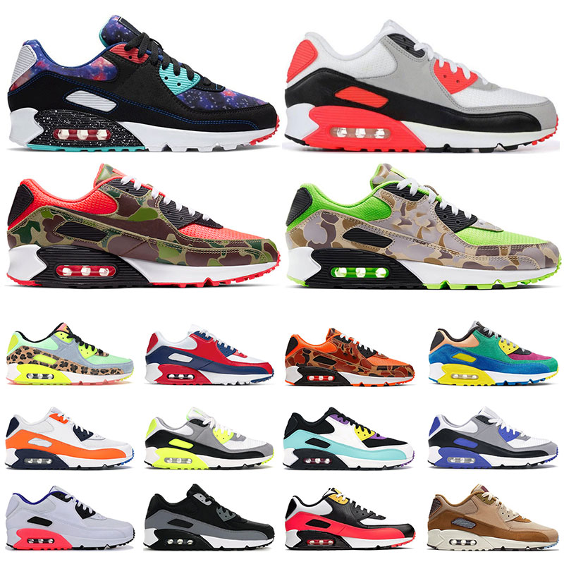 

Infrared 90 Mens Running Shoes Superno Camo Green Orange Viotech Lahar Escape Game Royal Triple Black White Womens Sports Trainers Eur 36-45, 5 camo