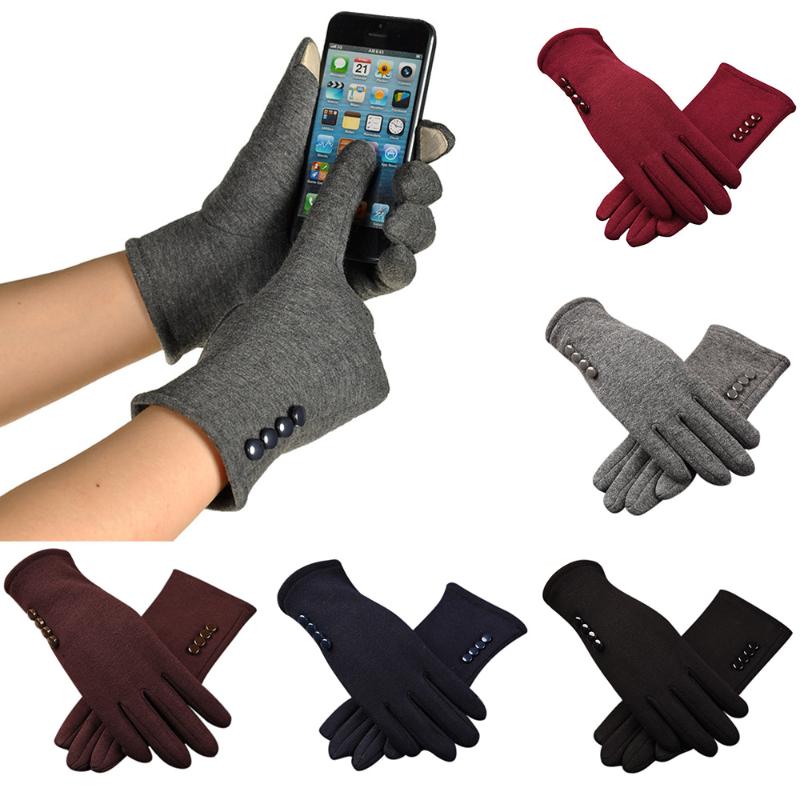

TRUENJOY Fashion Touch Screen Women Winter Gloves Outdoor Warm Knit Gloves Female Mobile Phone Mittens Ladies Winter Warm