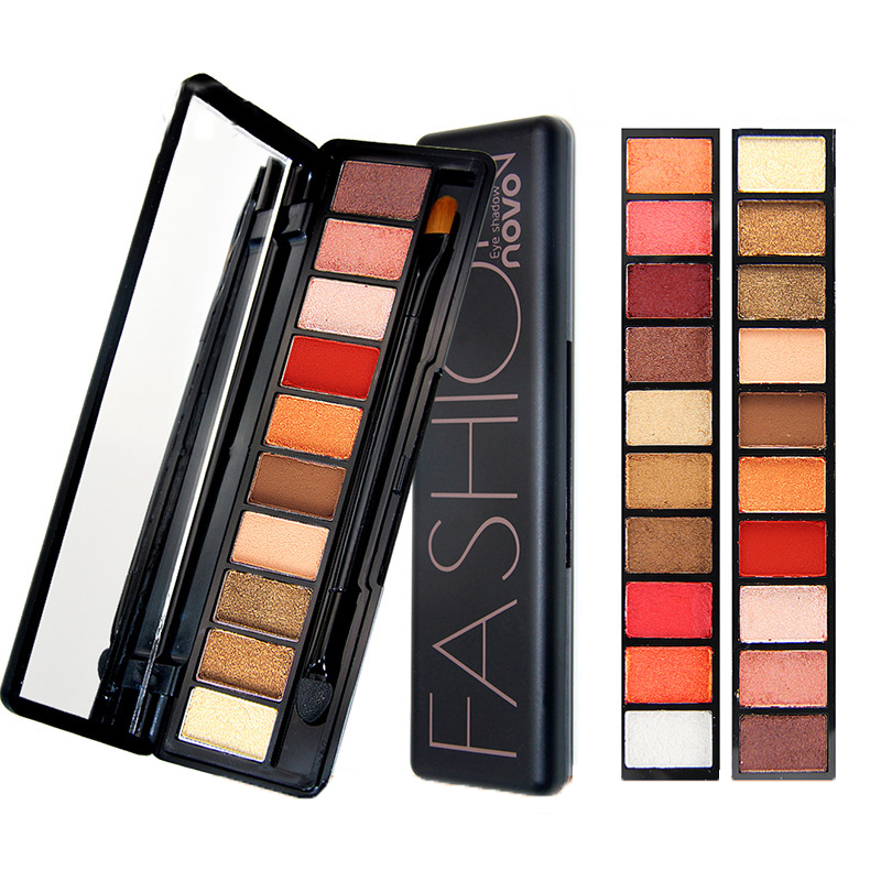 

10 Colors Professional Make Up Waterproof Eye Shadow Shimmer Matte Eyeshadow Palette Smoky Makeup Glitter Eyeshadow Cosmetics