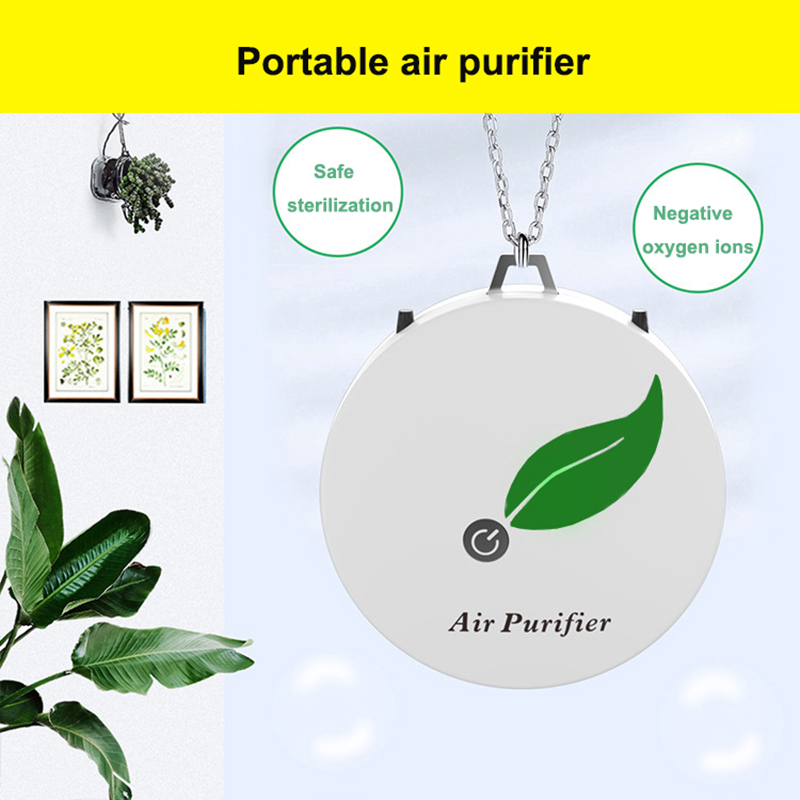 

6 Million Negative Ion Air Purifier With Oxygen Bar In Addition To PM2.5 Formaldehyde Second-hand Smoke Necklace Car Accessories