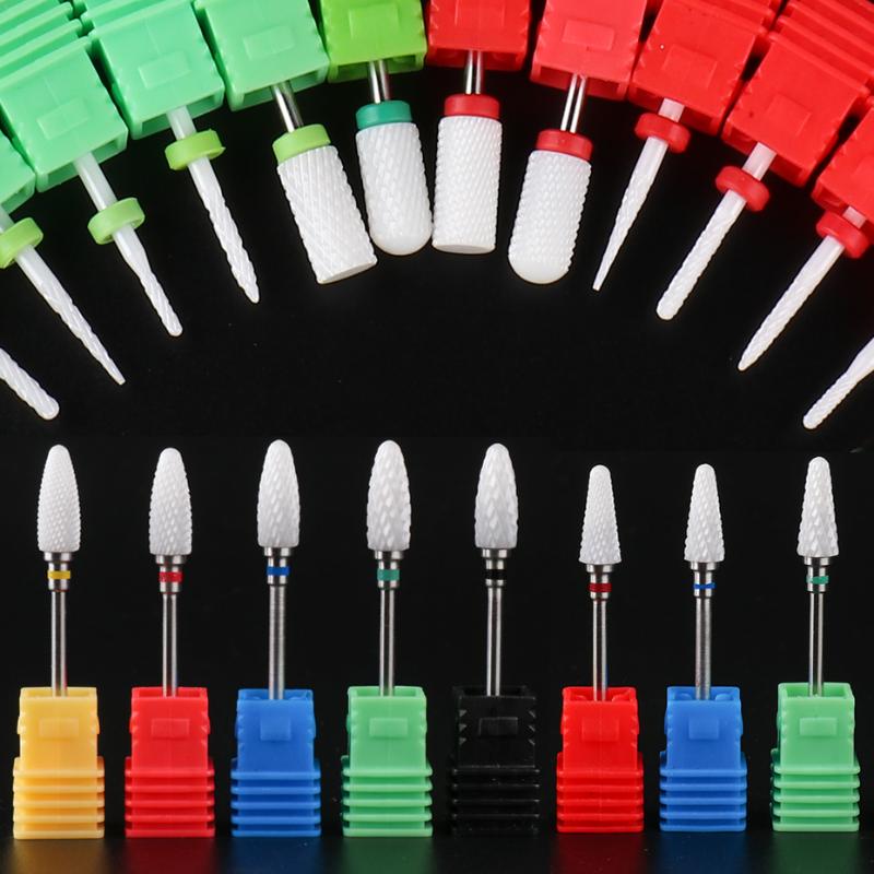 

1pcs Nail Drill Bit Ceramic Electric Milling Burr Nail Cutter For Mill Manicure Machine Gel Files Drill Bits TRXTC1-42