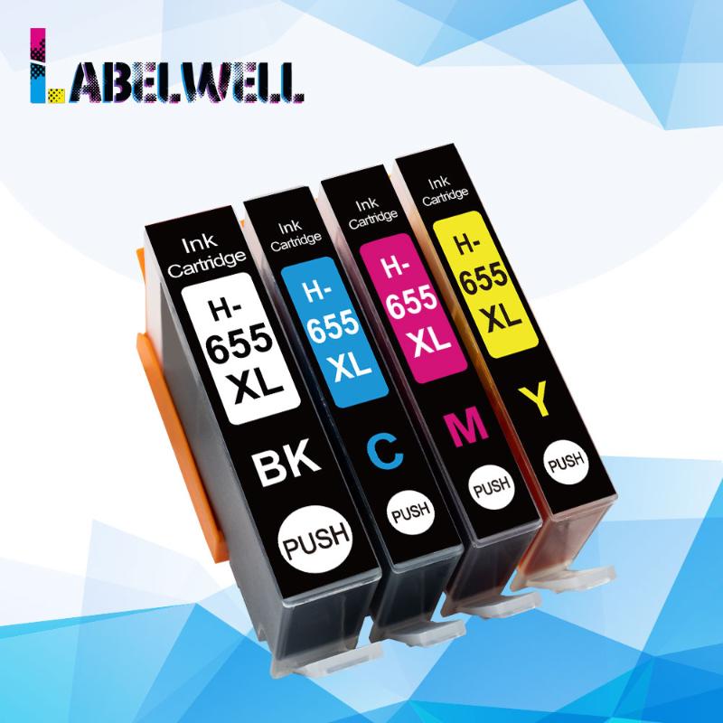 

Labelwell 655XL Ink Cartridge with Chip Compatible for 655 655 for Deskjet 3525 5525 4615 4625 4525 6520 6525 6625 Printer