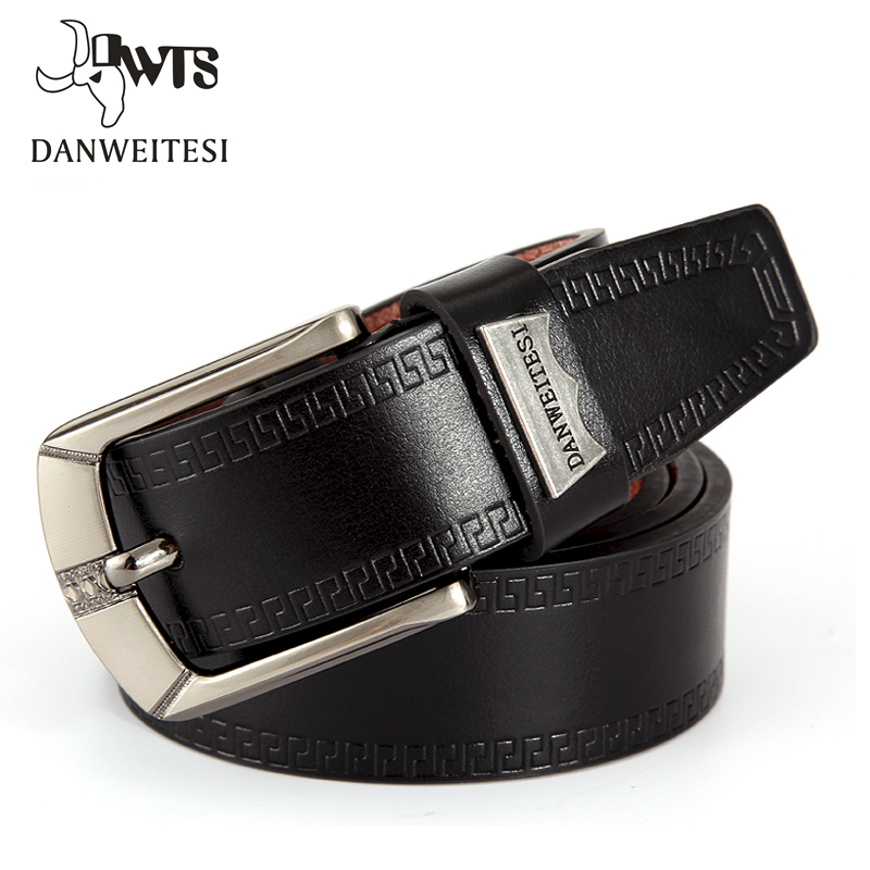 

DWTS]2020 Fashion Men Belt Faux Leather Waistband Vintage Classic Pin Buckle Design Belts For Men ceinture homme luxe marque, Black