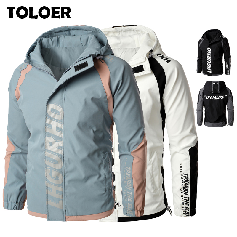

New Jackets Men Fashion Hip Hop Windbreaker Coats Casual Jacket Men Cargo Bomber Mens Jackets Coats Outwear Hooded Streetwear, Dsb361-057black