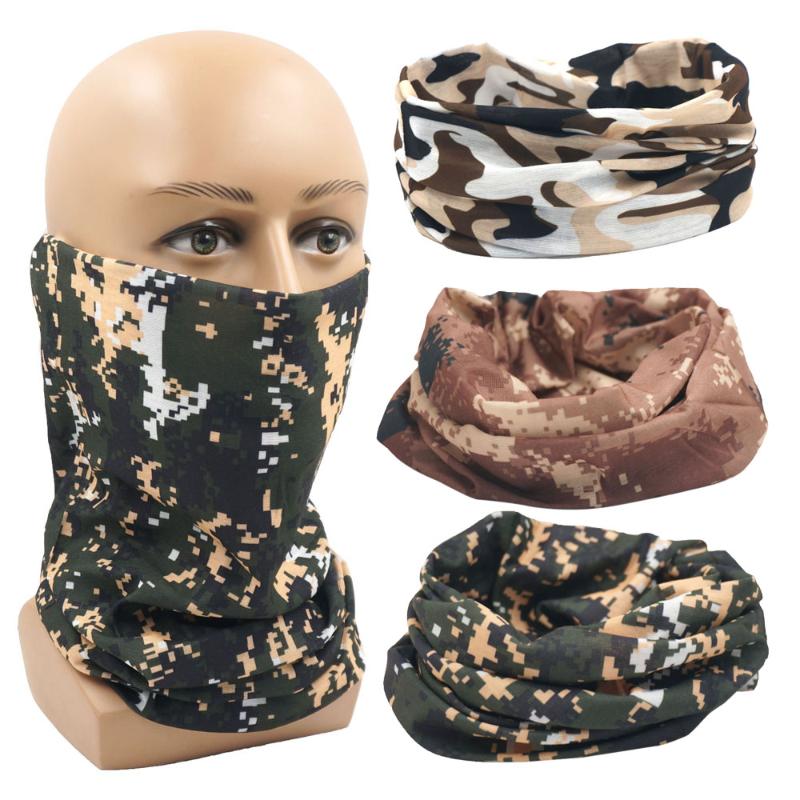 

Camouflage Style Bandana Scarf Digital Print Outdoor Bandana Riding Mouth Nose Protection Scarves Neck Gaiters Bicycle Cover, Bc1042