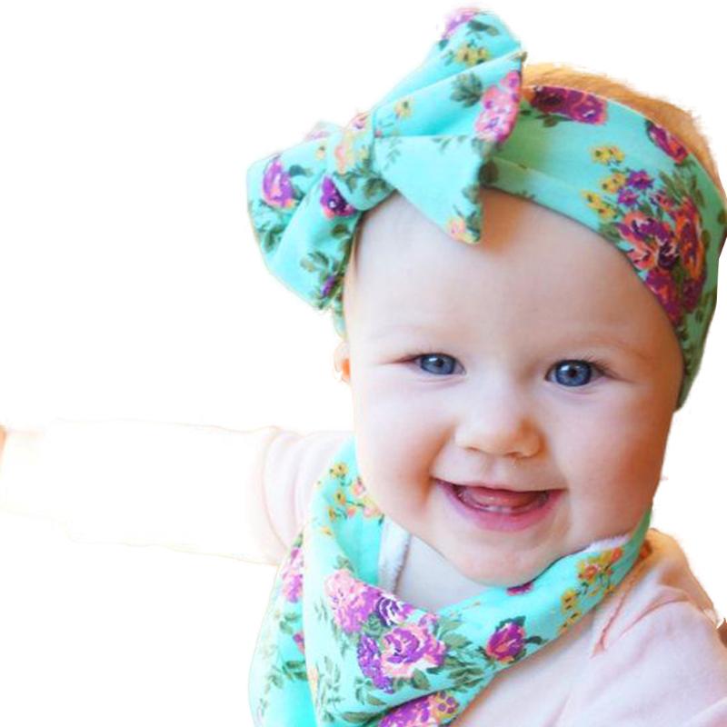 

1PC 2020 New Baby Girls Bows Knot Headband Toddler Infant Flower Top Turban Band Hair Accessories Toddler Floral Headwear